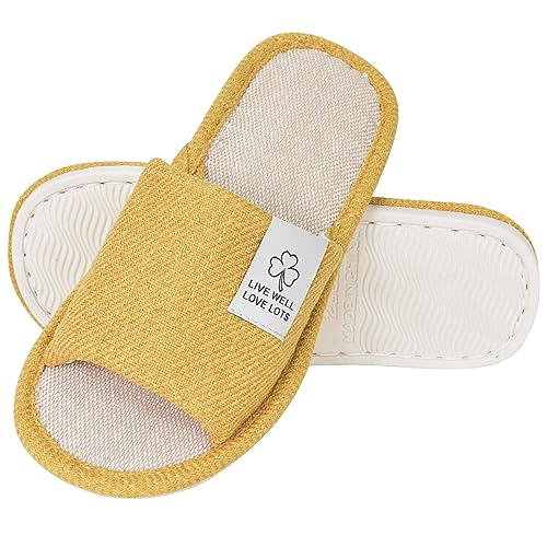 Colexy Zapatillas de Estar por Casa Hombre Mujer Antideslizantes Pantuflas Super Suaves De Secado Rápido Zapatillas de Invitados Interior Slippers Primavera Verano Pantuflas de Hotel Spa