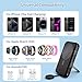 Galeces Magnetic Portable Charger,10000mAh Foldable Wireless Power Bank for iPhone and Apple Watch,PD 20W Fast Charging Battery Pack with Stand,Compatible for iPhone12~16 Series iWatch (Jet Black)