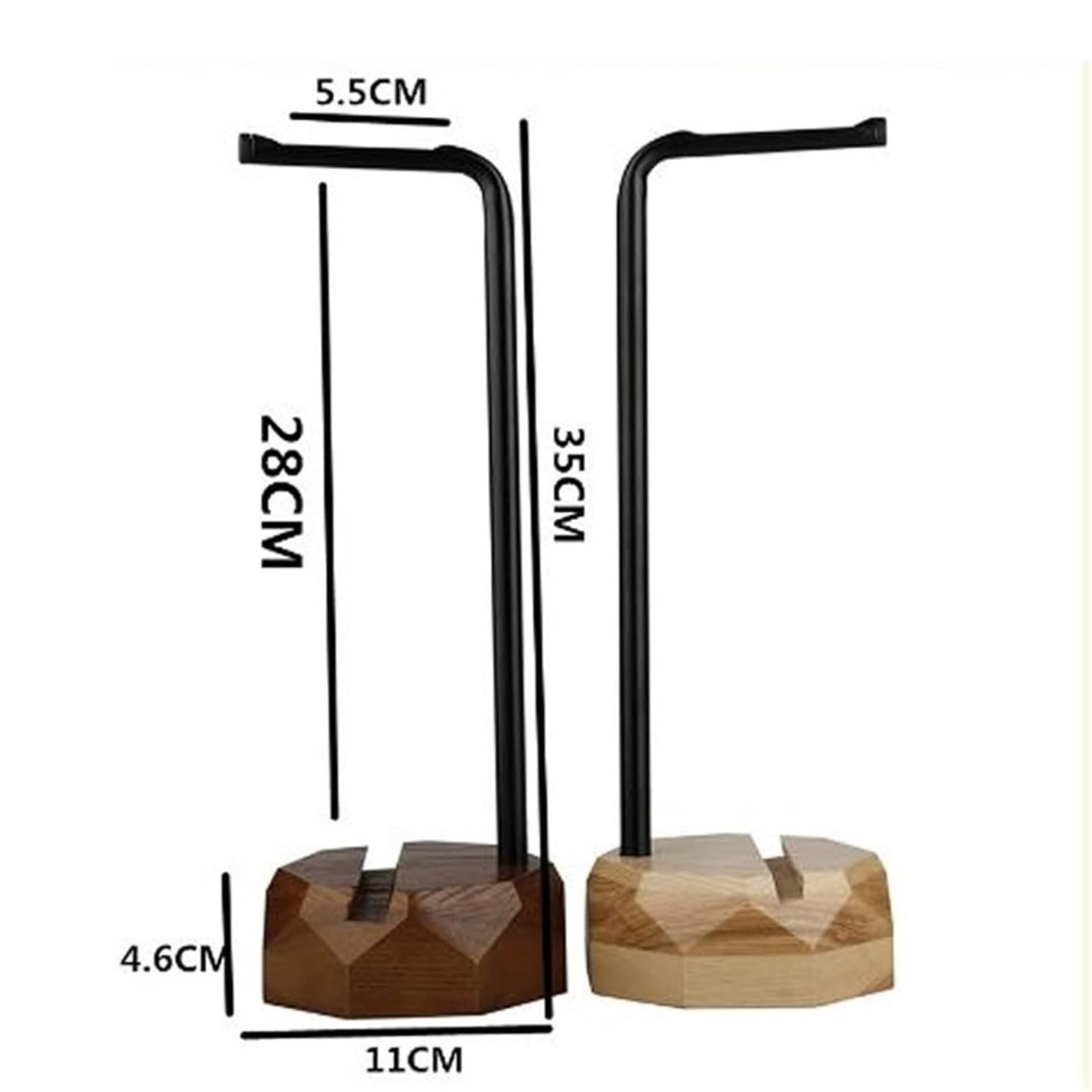 Supporto per Cuffie, Gancio per Cuffie, Supporto Portatile per la Maggior Parte dei dispositivi Musicali e da Gioco, Walnut Gaming