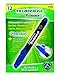 Ticonderoga RediMark Plus Low Odor Permanent Markers, Chisel Point, Blue, One Dozen (95008)