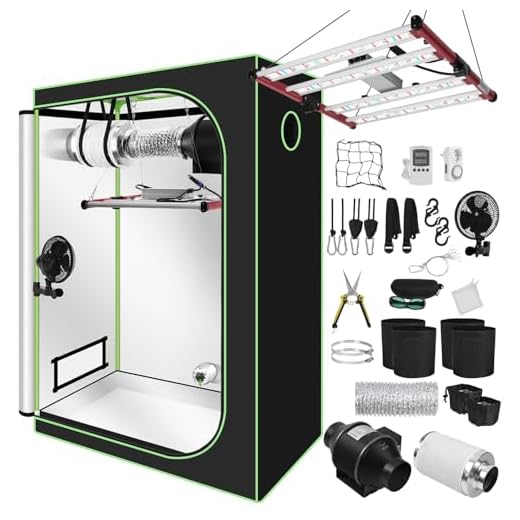 GrowPRO Aktivkohlefilter Abluft Lüftungsset inkl. Rohrventilator 187 m³/h Belüftungsset für Growbox 9 Ollewiellan Growzelt Komplettset 120x60x180cm, 240W Faltbar LED Grow Lampe, Belüftungssystem mit Aktivkohlefilter, Indoor Pflanzenzelt