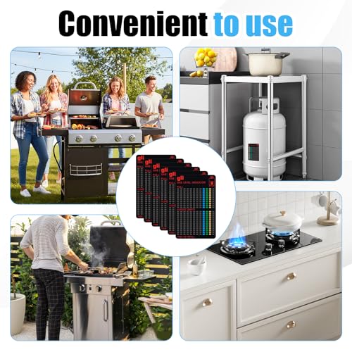 6 Pcs Gasflaschen Füllstandsanzeige Gas Füllstandsanzeige Füllstandsanzeiger Für Gasflaschen Wiederverwendbar Für Propangasflaschen Butangasflaschen Gasherde Und Zum Heimische Küche Camping Wohnmobile