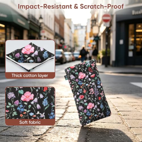 Image of FINTIE Double Eyeglasses Case with Carrying Strap, Portable Squeeze Top Microfiber Soft Glasses Case Sunglass Pouch