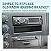NuIth Single Din Radio Installation Dash Kit with Pocket for 2001-2005 Honda Civic, Single Din Radio Mounting Plate, Car Stereo Install Kit for Aftermarket Radio Mounting (Dash KIT)