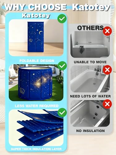 Bañera de hielo plegable para aliviar el dolor muscular en casa sin ocupar espacio 5