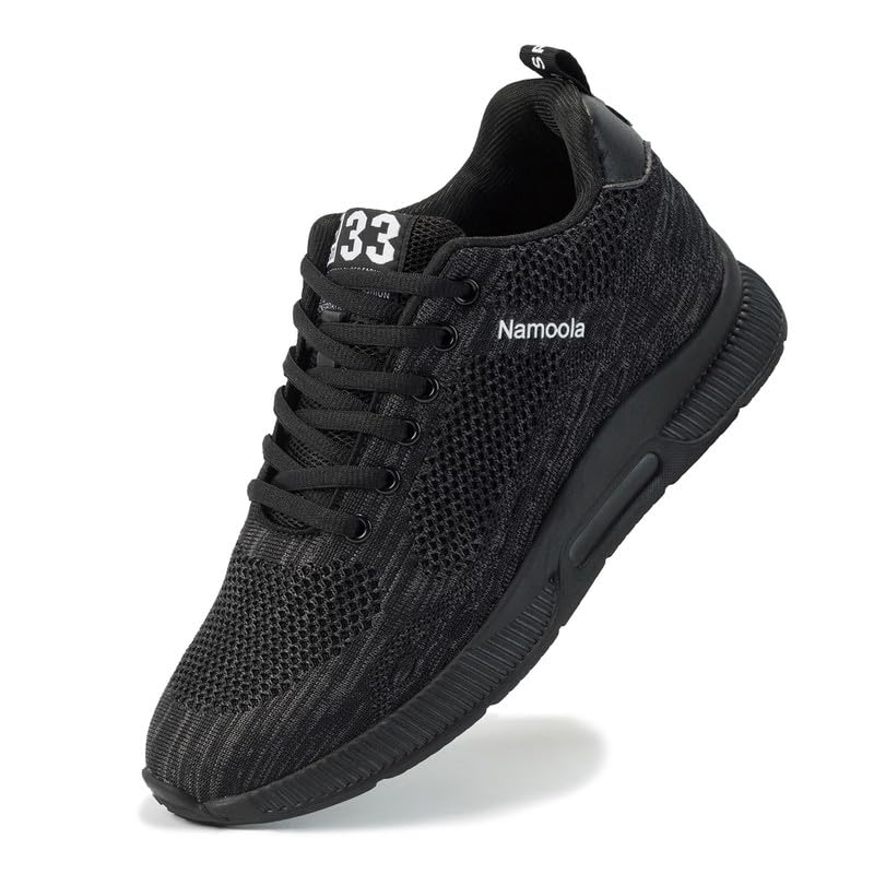 Image of Men's Invisible Height Increasing Elevator Shoes Lightweight Sport Shoes Height-Boosting Non-Slip Sneakers 2.4'' Taller