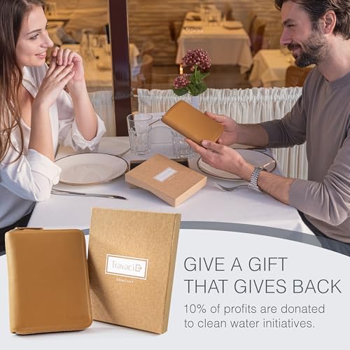 Travaci Full Grain Leather Passport Holder