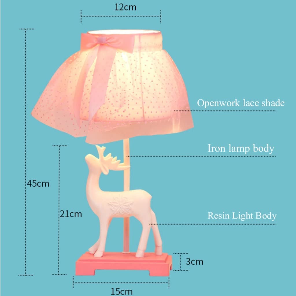 Lampa stołowa Lampa stołowa do sypialni Lampka nocna Księżniczka Kreatywny pokój dziecięcy Lampka nocna Licznik przycisk Przełącznik Lampa stołowa LED