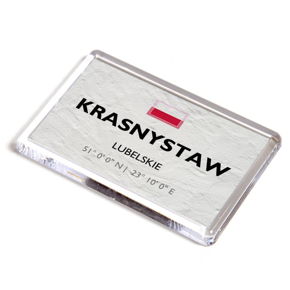 FRIDGE MAGNET - Krasnystaw - Lubelskie - Poland - Lat/Long