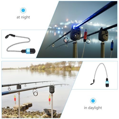 HOUDERCO 釣り用アイアン製バイトアラーム 軽量ポータブル魚警報器 竿装着簡単 眼精疲労軽減フィッシングアクセサリー