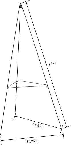 Miniatura 2 de FloraCraft Caballete de alambre resistente multiusos de 21.5 x 21.5 x 48 pulgadas, color verde