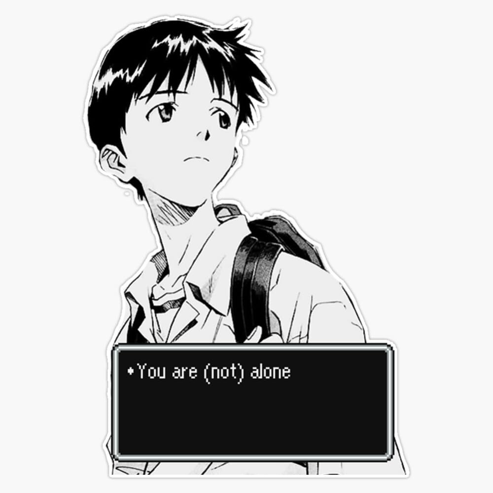 Amazon.com - Neon Genesis Evangelion - You are (Not) Alone Sticker