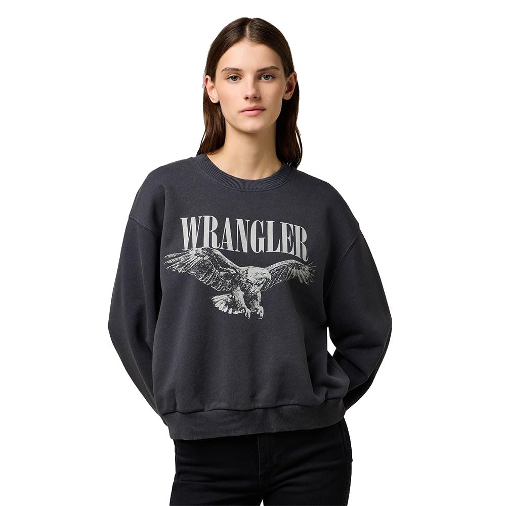 Wrangler Oversized Sweat, Faded Black I, M
