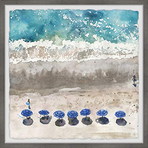 Marmont Hill Blue Sunshade II Framed Painting Print 32X32