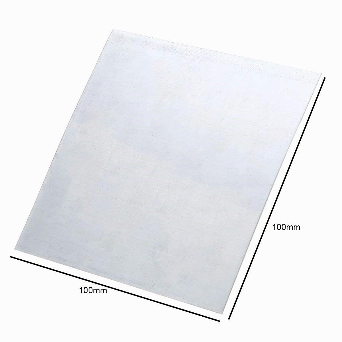 10 Lastre di Zinco Puro al 99,9% Ad Alta Purezza, 100 x 100 x 0,2 mm, 140 x 140 x 0,2 mm, per Laboratorio Scientifico