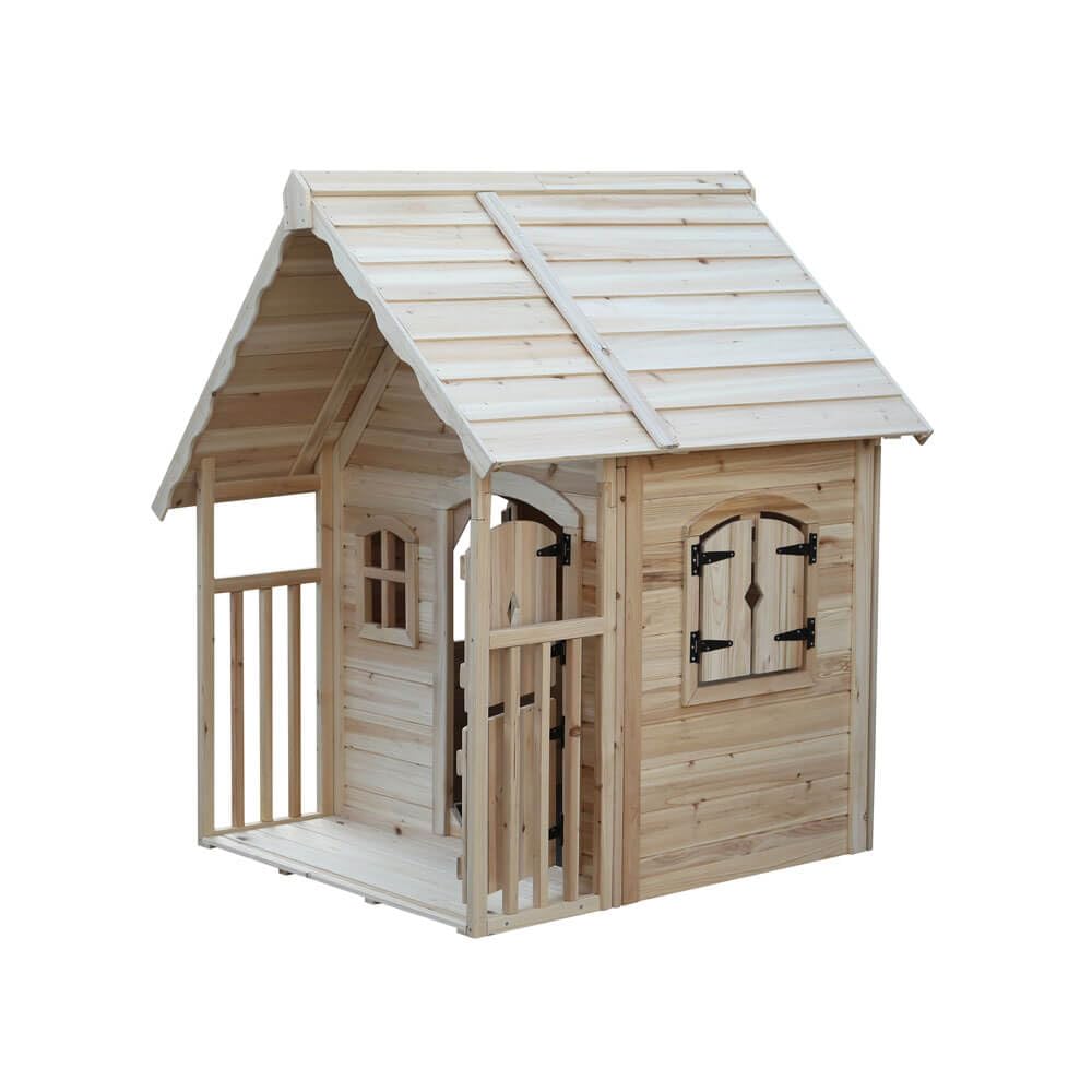 Home Deluxe Spielhaus Kimi – Natur | Holz-Kinderhaus für Garten & Outdoor-Spielspaß