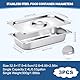 GN Behälter mit Deckel 1/3, Stapelbar Panierschalen Set 3-Teilig (32,5x17,5x6,5 CM), Langlebig Gastro Edelstahl Behälter mit Deckel (Dicke 8mm), Rostfestigkeit Panierstrasse für Panieren, Marinieren