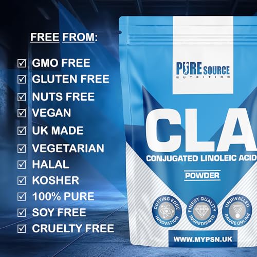 CLA Powder, Conjugated Linoleic Acid Unflavoured Diet Keto Weight Loss Supplements Vegan Powder Better Than CLA Softgels, Capsules by Pure Source Nutrition (250g, Unflavoured) - Image 4