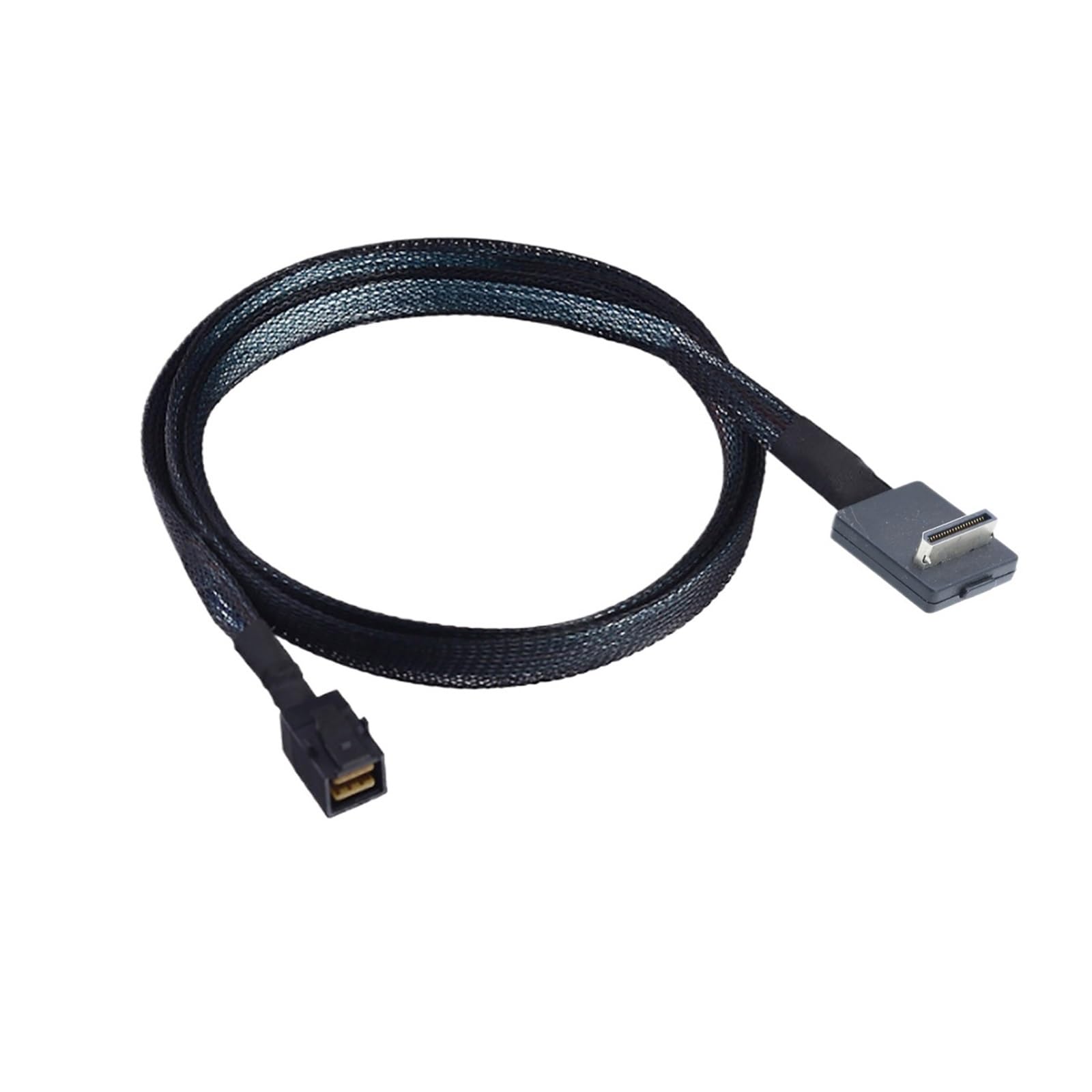 OcuLink PCIE Kabel SFF-8611 4i 42 Pin 90 Grad auf HD MI NI S*A*S SFF-8643 für SSD Data Active Cable (0,5m)