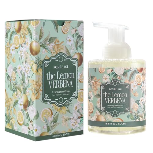 Image of ROMIIE ZOI Foaming Hand Soap, Lemon Verbena, 500ml / 16.8fl.oz | With Gift Box, Gentle cleansing, nourishes skin without drying