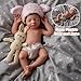 BABESIDE Full Body Silicone Reborn Baby Dolls - 16 Inch (Weight 4 lb) Weighted Full Silicone Realistic-Newborn Baby Doll Real Life Baby Dolls with Complete Accessories & Gift Box