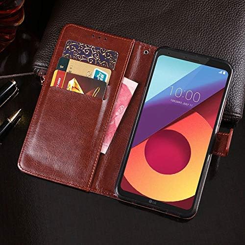 Ougger Cover per LG Q6 Custodia, Portafoglio PU Pelle Magnetico Morbido Silicone Flip Cover Protettivo Gomma Custodie per LG Q6 / M700 con Il Titolare