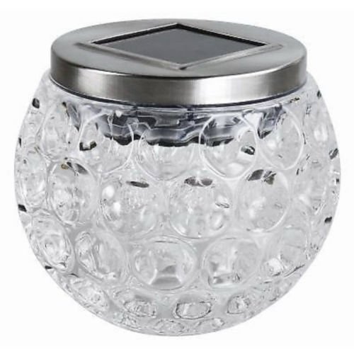 Garden Mile Warm White LED Solar Garden Lights Dimpled Glass Jar With Auto Sensor Outdoor Lights Mosaic Patio Lights Glass Ball Ornaments For Indoor Outdoor Decorations - Image 4