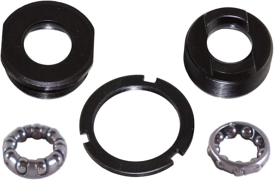 cyclingcolors Bottom Bracket with Bearing Cage Ball Bike Bicycle Bearing Pedal Black 34.9mm Nut Screw