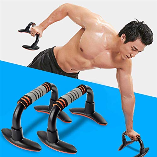 LONTEK Press Up Handles, Push Up Bars with Non Slip Foam Grip for Chest Press, Home Gym Fitness Exercise, Strength Training -1 pair