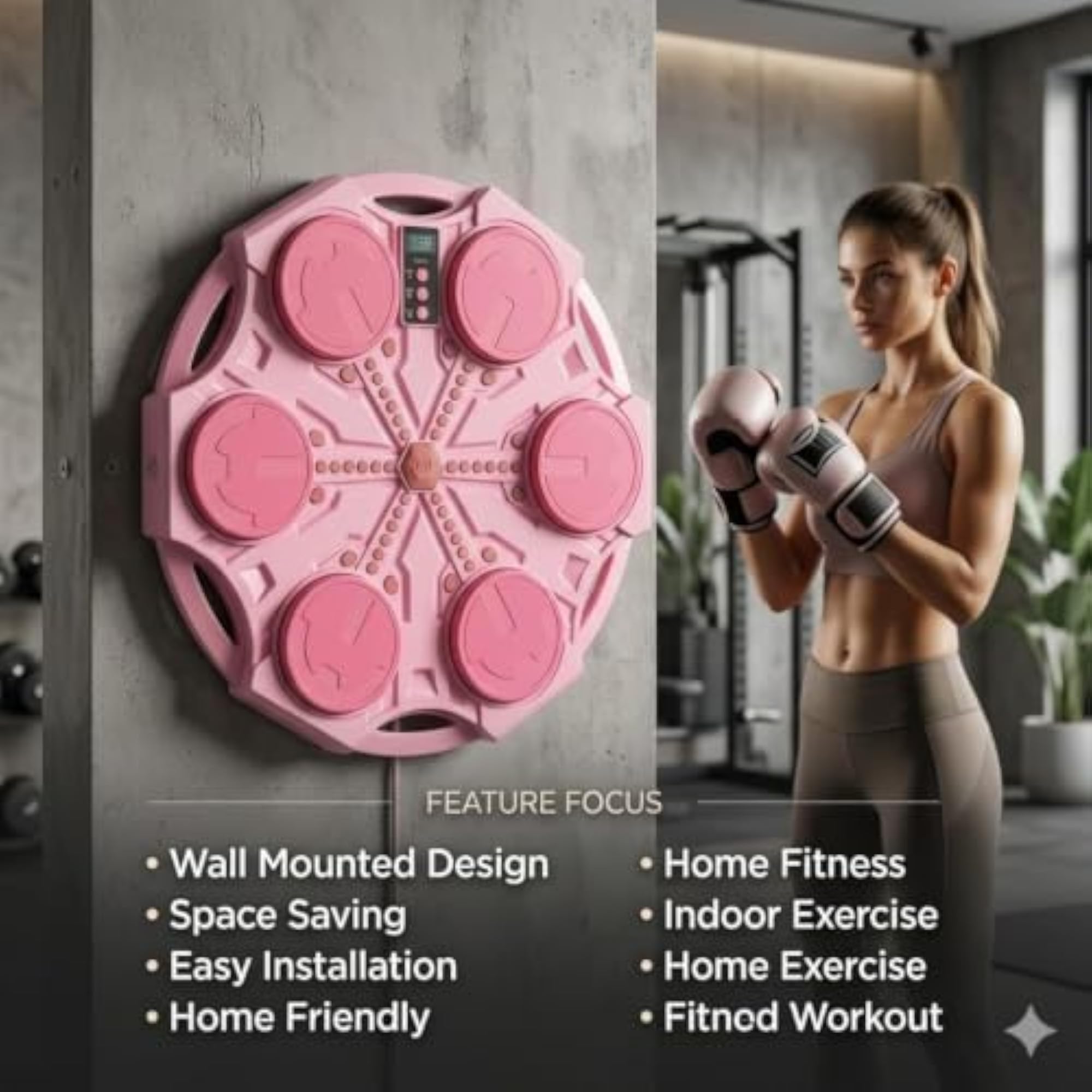 Bluetooth Music Boxing Machine with LED Light Targets