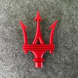 XPQH Automobile Grill Emblem for Maserati Quattroporte S 2013-2025, Car Grill Emblem Replace Sticker, Auto Front Hood Cover Mark Badge, Car 3D Emblems Stickers,D