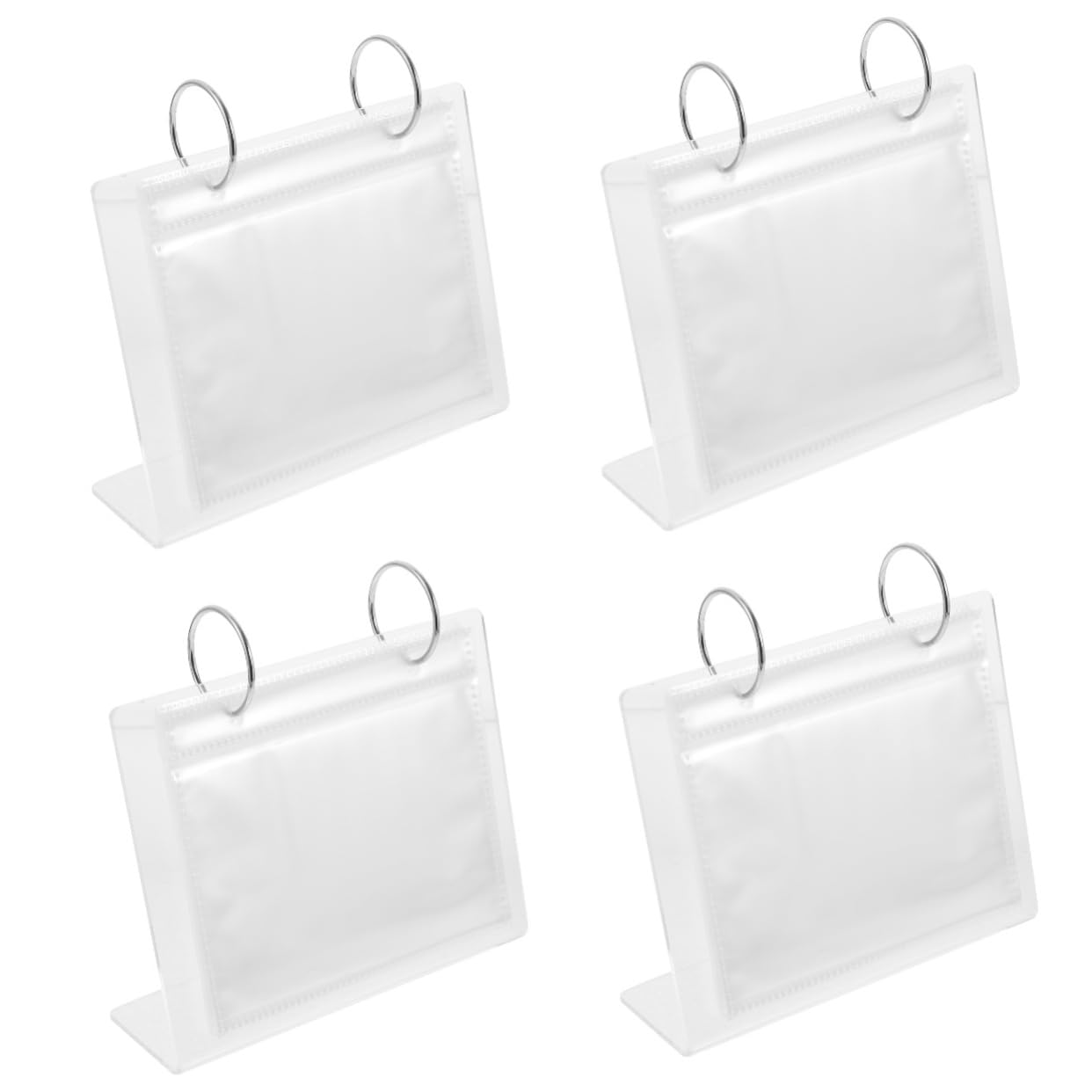 Cadre photo acrylique de bureau transparent Magiclulu - Lot de 4