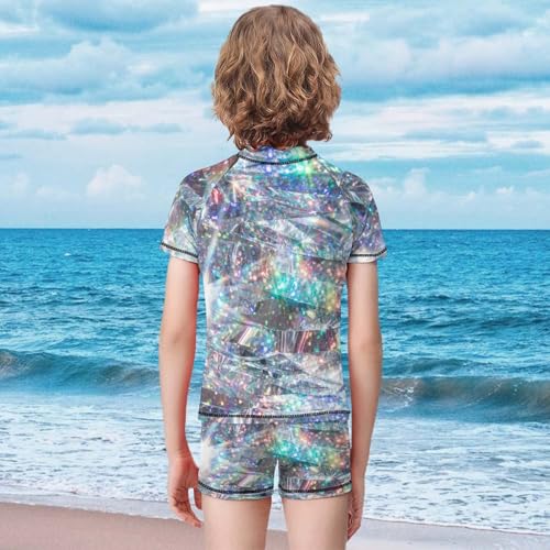 Glitter SparklesChildren's Swimsuits Boys Two Piece Suit10-12Y（150cm）2