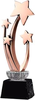 Medals Awards Competition Gold, Silver and Bronze Champions, Runner-up and Third Place Trophies Creative Lettering Excellent Employee Trophy Honor Team Award Medal Trophies (Color : Copper, Size : 9