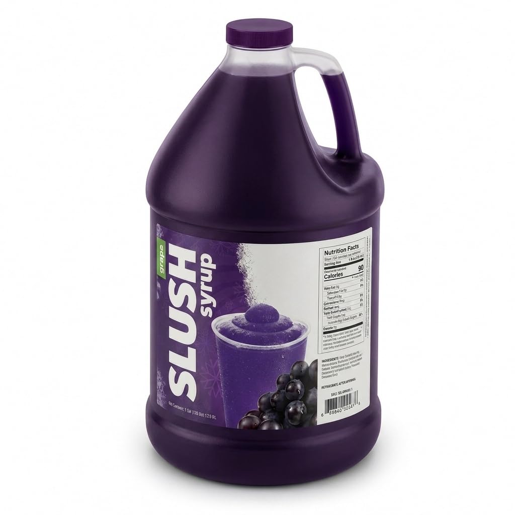 Slushy Mix Concentrate 1 Gallon by TableTop King – 128 Fl Oz (Pack of 4), Pack of 4