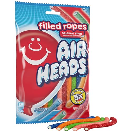 Airheads Filled Gummy Rope, 5 Oz(10 Ropes - 5 Flavors)
