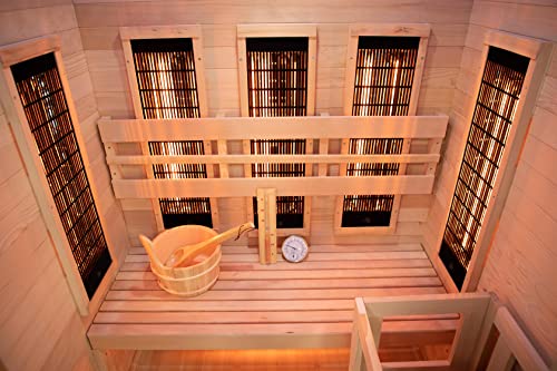 Holl's, Hybrid-Sauna aus 2 Sitzen komplett 3,5 kW Holls, Garten, Schwimmbäder, Spas und Accessoires, Außensaunen und Ersatzteile, Saunen, HL-VS02-PK