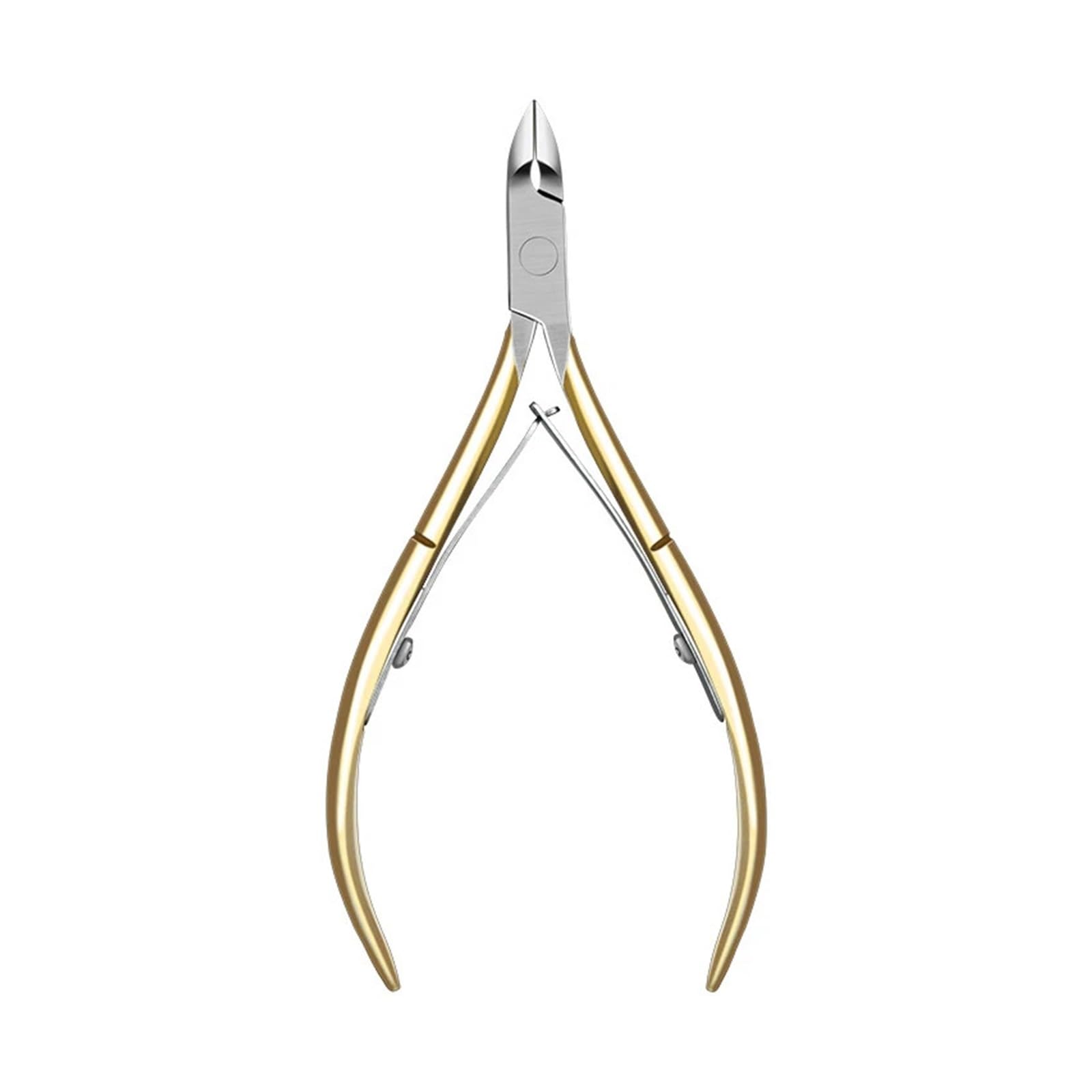 Tijeras for cutículas de Acero Inoxidable, 1 Pieza, cortauñas, Cortador de Bordes, removedor de Piel Muerta, Herramienta for manicura y decoración de uñas.(Gold)