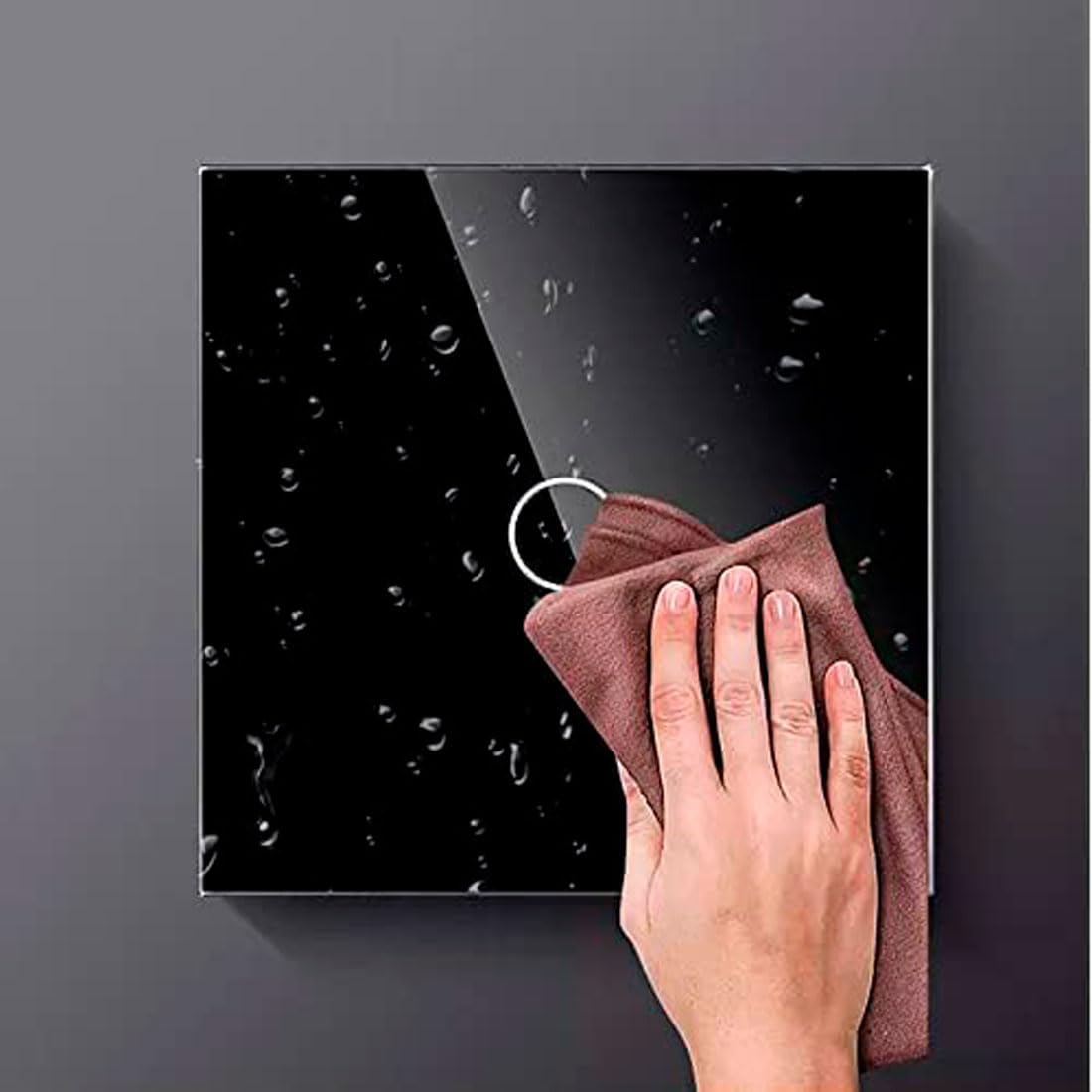 LIVOLO Interruttore Doppio Touch In Vetro Nero – Serie Design, 10A, Per Installazione Da Incasso, Moderno