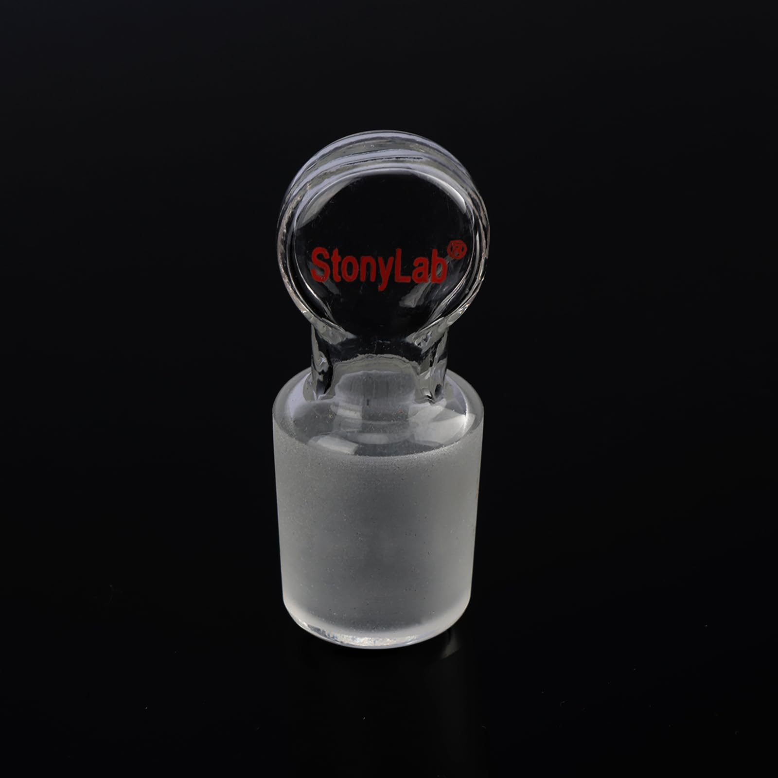 stonylab Tappo Cavo in Vetro, Confezione da 1 Penny Head in Vetro Borosilicato Penny Head Tappo Cavo in Vetro con Fondo Chiuso per 19/22 Vetro del giunto esterno