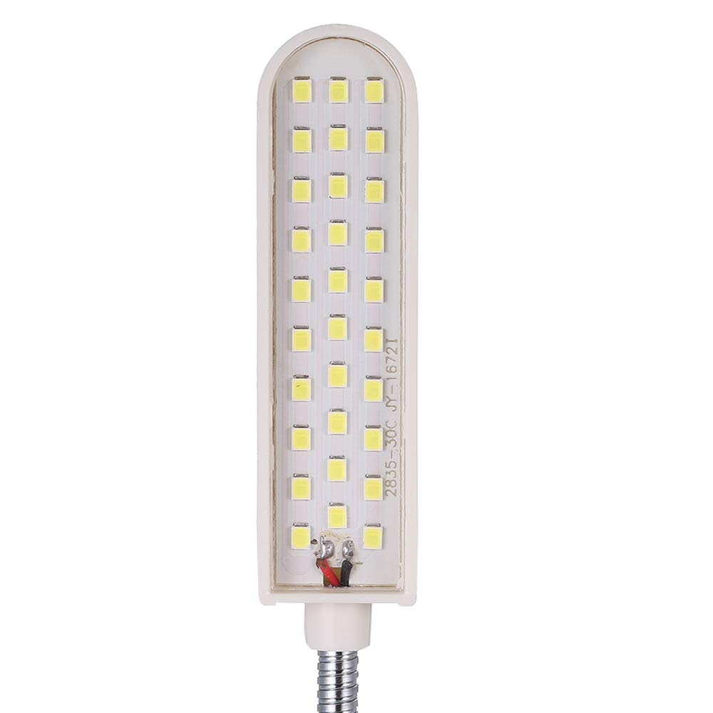 Lixada 6W LED Máquina de Coser Lámpara de Luz Base Fija Tubo Flexible Diseño de Cuello de Ganso para Tareas Domésticas