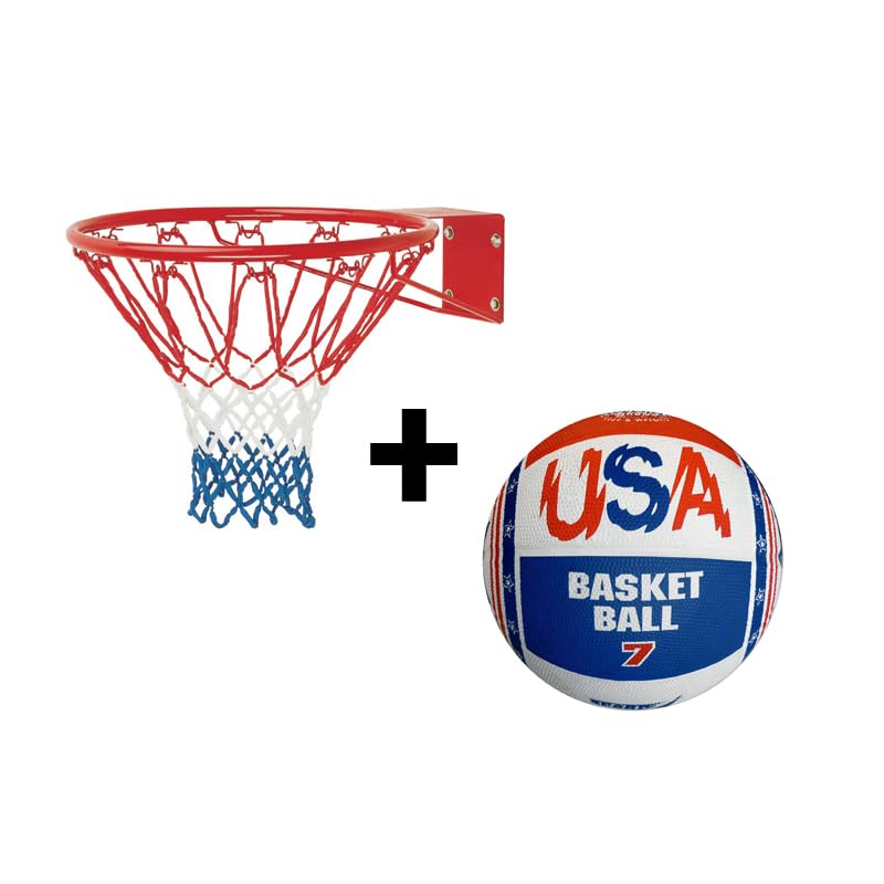 Canestro Basket Regolamentare 46cm - Con Rete E Fissaggi | Per Interni Ed Esterni, Adulti E Ragazzi - Foto 12