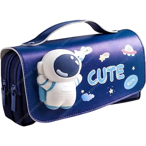 Image of Pencil Case, Cute Cartoon Pencil Pouch 3D Embossed Design Novelty Pencil for Case Gift for Students Kids (Cute New Pouch)