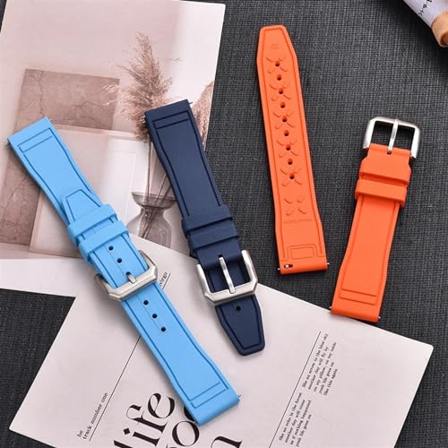 Bracelet montre caoutchouc fluoré 21mm étanche pour le sport - 6