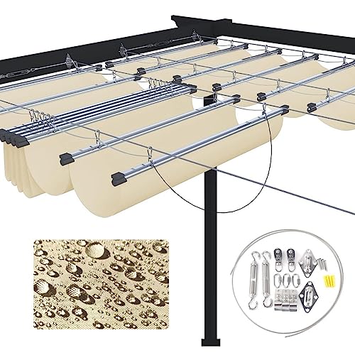 Solution d'ombrage pour pergola de jardin et auvent de terrasse rétractable