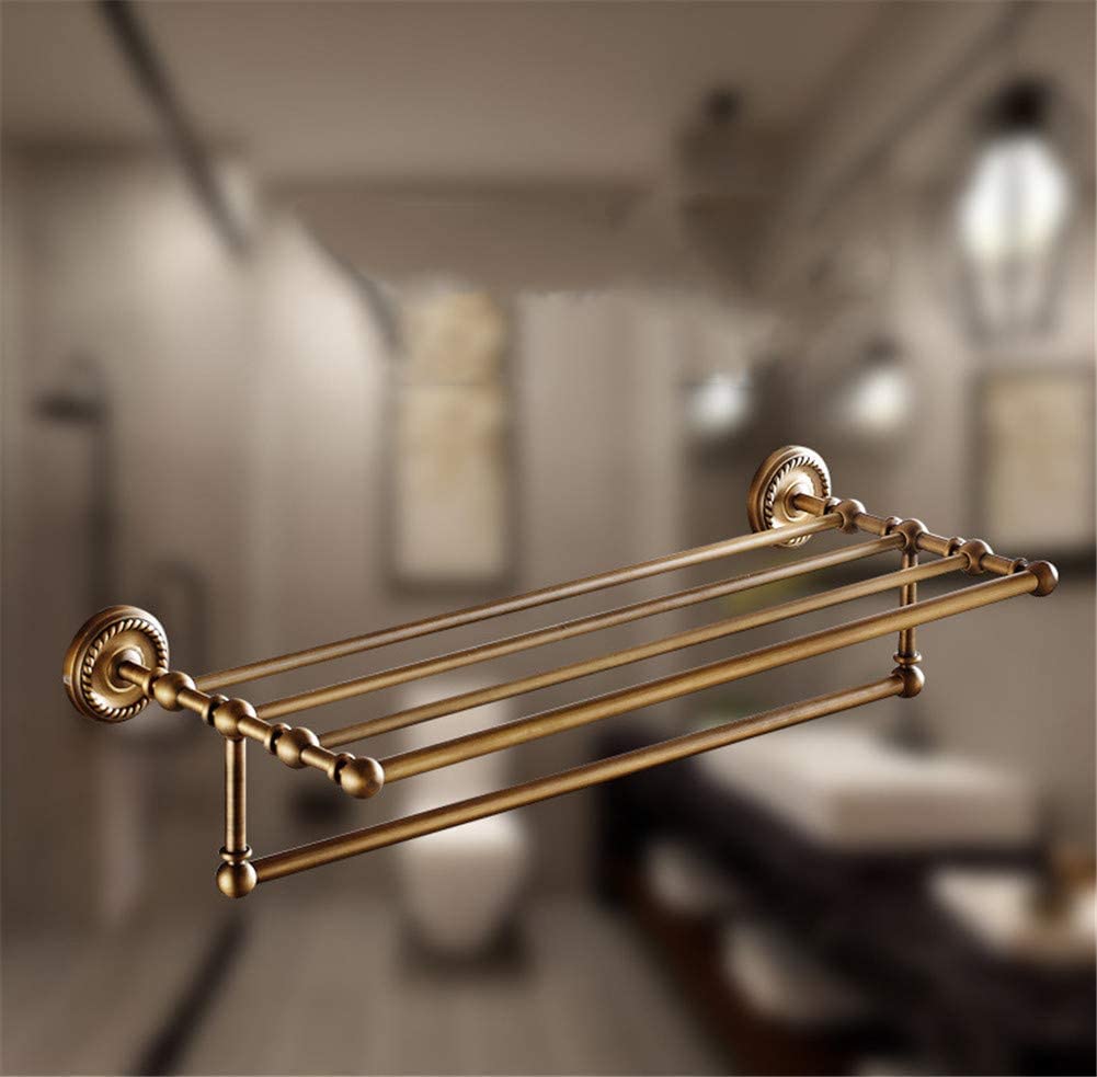 Porta Asciugamani Portasciugamani Da Parete In Ottone Europeo, Doppio Spazzolato Antico Per Cucina Bagno Accessori Per Il Bagno