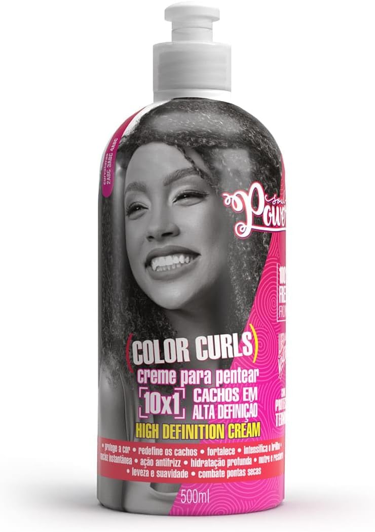 Creme para Pentear Soul Power Color Curls High Definition Cream – 500ml