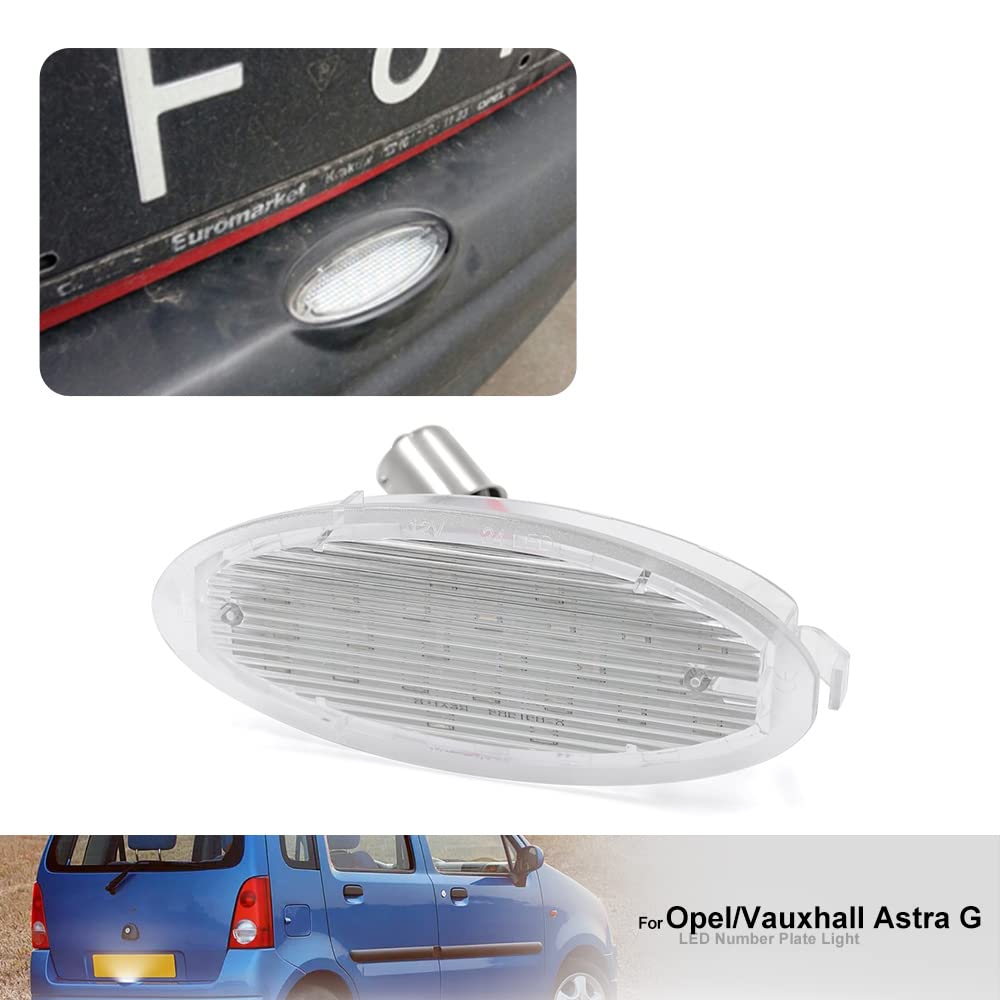 Feux De Plaque D'immatriculation LED Pour Opel Astra G Et Corsa B - Neufs, Garantie 6 Mois - Compatibles Multiples Références