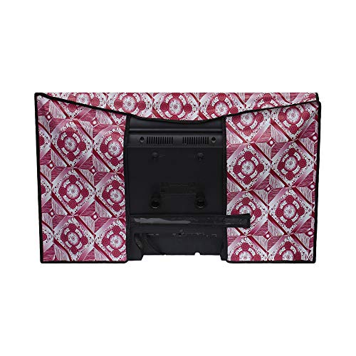 Image of DREAM CARE Double Use - Transparent & Printed Flap - 32 Inches LED TV Cover, Waterproof LED TV Cover for (LG, Samsung, Vu, Mi, Realme, TCL, Croma), SA55