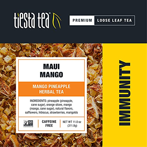 Tiesta Tea - Mango Pineapple Cold Brew Herbal Iced Tea, Maui Mango, 10 Cold Brew Tea Packets, Brews 1 Family Sized Pitcher Each, All Natural, No Caffeine #TOP2